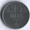 Монета 25 эре. 1944 год, Норвегия.