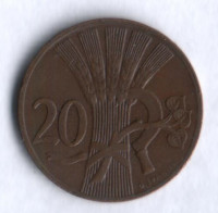20 геллеров. 1948 год, Чехословакия.