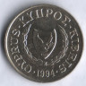 Монета 5 центов. 1994 год, Кипр.