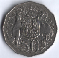 Монета 50 центов. 1983 год, Австралия.