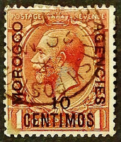 Почтовая марка. "Король Георг V". 1929 год, Марокко (Британский Почтовый Офис).