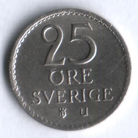 25 эре. 1971 год, Швеция. U.