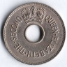 Монета 1 пенни. 1954 год, Фиджи.