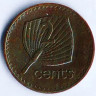 Монета 2 цента. 1973 год, Фиджи.
