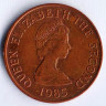 Монета 2 пенса. 1985 год, Джерси.