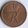 Монета 5 эре. 1969 год, Дания. С;S.