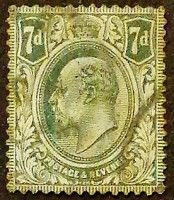 Почтовая марка. "Король Эдуард VII". 1910 год, Великобритания.