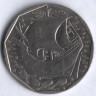 Монета 50 эскудо. 1988 год, Португалия.