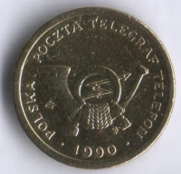 Таксофонный жетон. 1990(А) год, Польша.