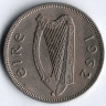 Монета 2 шиллинга (1 флорин). 1962 год, Ирландия.