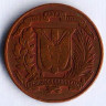 Монета 1 сентаво. 1961 год, Доминиканская Республика.