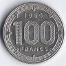 Монета 100 франков. 1966 год, Камерун.