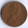 Монета 1 цент. 1971 год, Австралия.