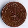 Монета 1 грош. 1939 год, Польша. Тип I.