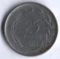 25 курушей. 1966 год, Турция.