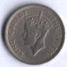 Монета 10 центов. 1950 год, Малайя.