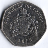 Монета 1 даласи. 2016 год, Гамбия.