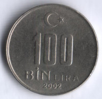 100000 лир. 2002 год, Турция.