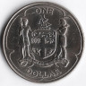 Монета 1 доллар. 1976 год, Фиджи.