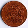 Монета 1 цент. 1972 год, Тринидад и Тобаго (колония Великобритании).