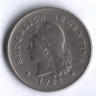 Монета 10 сентаво. 1922 год, Аргентина.