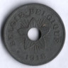 Монета 50 сантимов. 1918 год, Бельгия.