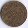 Монета 10 франков. 1962 год, Камерун (Экваториальная Африка).