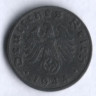 Монета 1 рейхспфенниг. 1944 год (B), Третий Рейх.