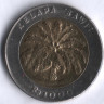 Монета 1000 рупий. 1996 год, Индонезия.