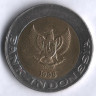 Монета 1000 рупий. 1996 год, Индонезия.