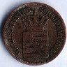 Монета 1 крейцер. 1866 год, Саксен-Майнинген.