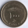 Монета 1000 риалов. 2010 год, Иран.