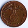 Монета 2 рейхспфеннига. 1937 год (F), Третий Рейх.