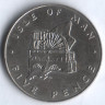 Монета 5 пенсов. 1978 год, Остров Мэн.