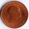 Монета 1/2 пенни. 1958 год, Гана.