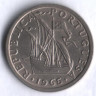 Монета 2,5 эскудо. 1965 год, Португалия.