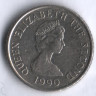 Монета 5 пенсов. 1990 год, Джерси.