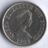 Монета 5 пенсов. 1993 год, Джерси.