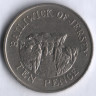Монета 10 пенсов. 1984 год, Джерси.
