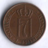 Монета 1 эре. 1939 год, Норвегия.