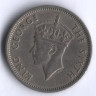 Монета 10 центов. 1949 год, Малайя.