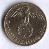 Монета 5 рейхспфеннигов. 1938 год (E), Третий Рейх.