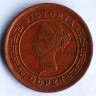 Монета 1/4 цента. 1901 год, Цейлон.