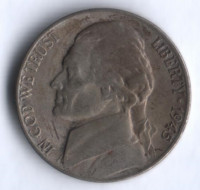 5 центов. 1945(D) год, США.
