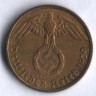 Монета 5 рейхспфеннигов. 1939 год (F), Третий Рейх.
