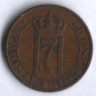Монета 2 эре. 1939 год, Норвегия.
