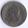 Монета 20 сентаво. 1919 год, Аргентина.