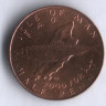 Монета 1/2 пенни. 1977 год, Остров Мэн. FAO.