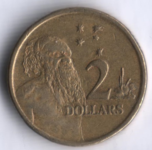 Монета 2 доллара. 1999 год, Австралия.