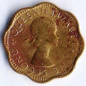 Монета 2 цента. 1955 год, Цейлон.
